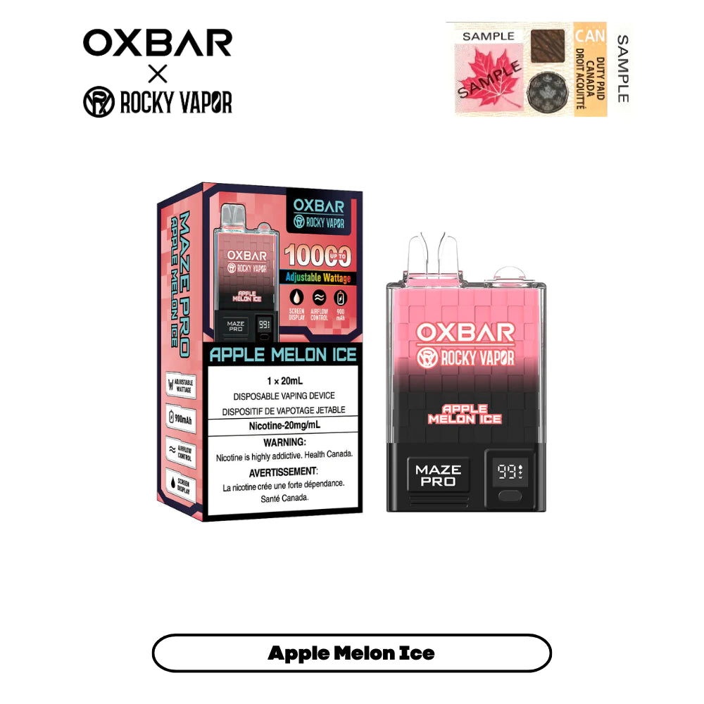 OXBAR Maze Pro 10,000 - Apple Melon Ice