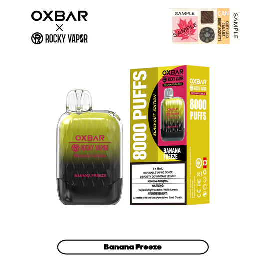 OXBAR 8000 - Banana Freeze