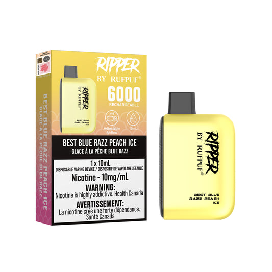 RufPuf Ripper 6000 - Best Blue Razz Peach Ice