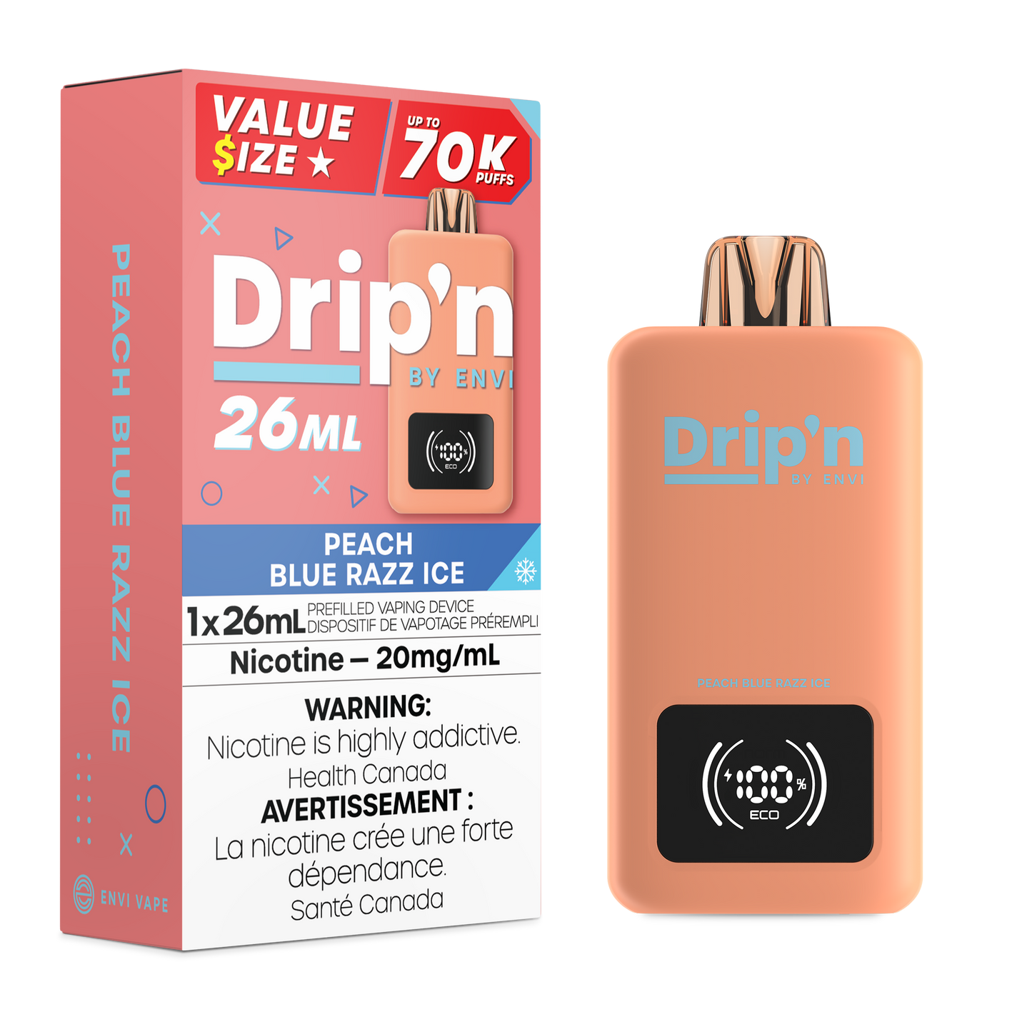 Drip'n 70k - Peach Blue Razz Ice