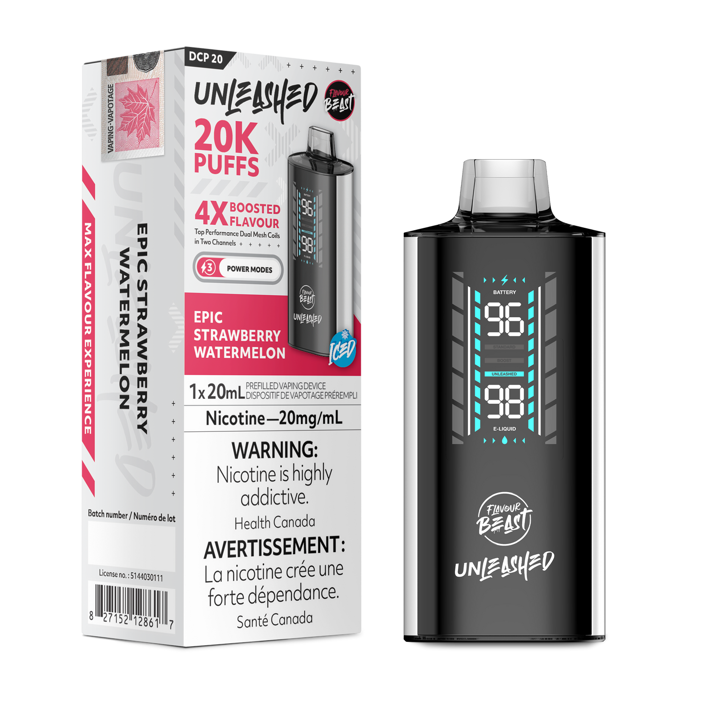 Flavour Beast Unleashed DCP 20k - Epic Strawberry Watermelon