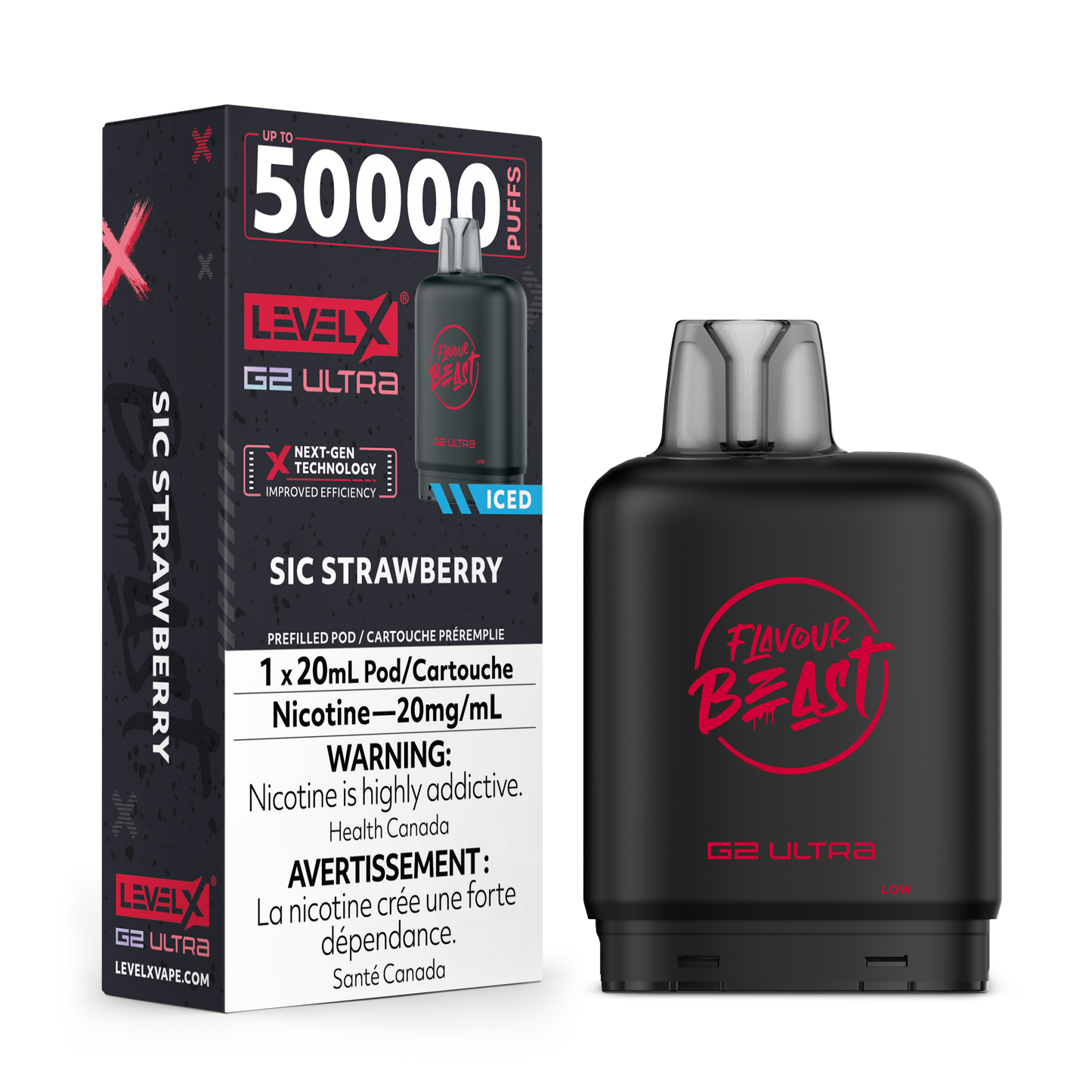 Level X Ultra 50k - Sic Strawberry Iced