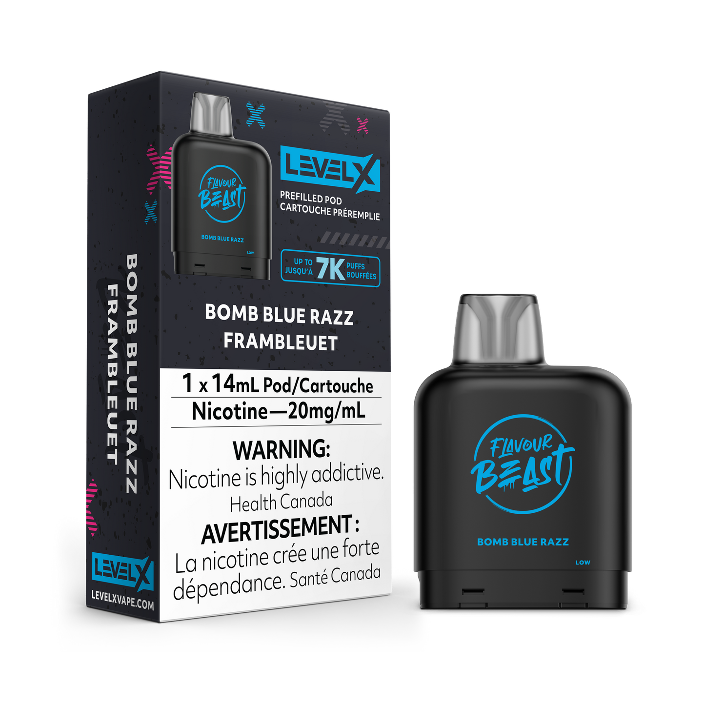 Flavour Beast Level X - Bomb Blue Razz