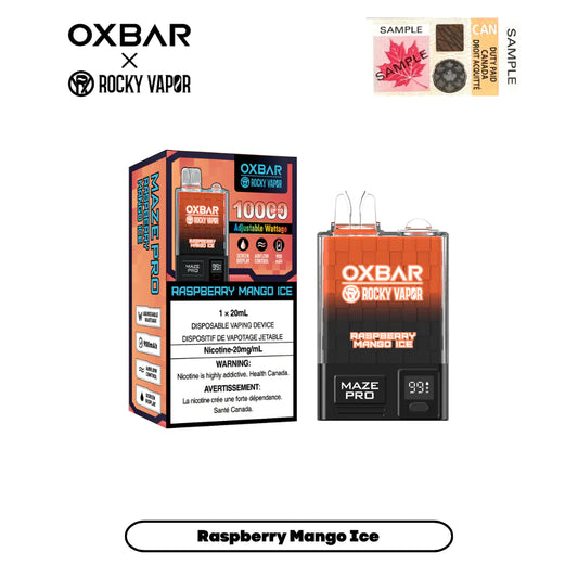 OXBAR Maze Pro 10,000 - Raspberry Mango Ice