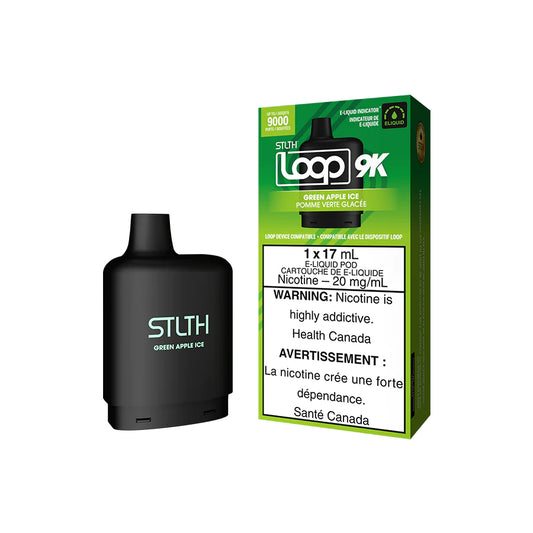Stlth Loop 9K Pod - Green Apple Ice