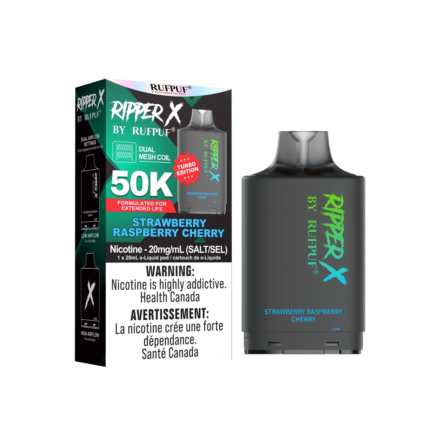 Ripper X 50K - Strawberry Raspberry Cherry