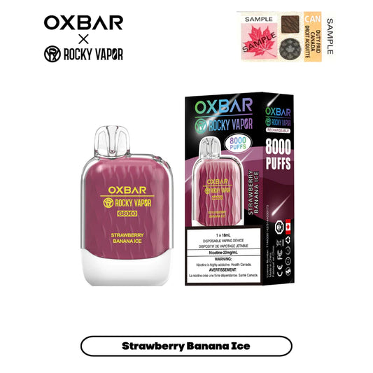 OXBAR 8000 - Strawberry Banana Ice