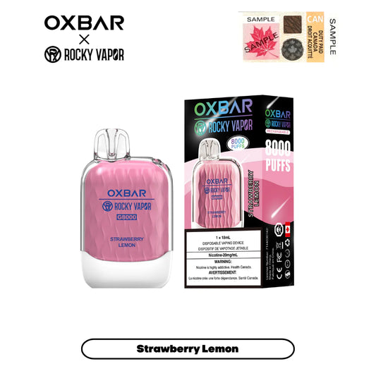 OXBAR 8000 - Strawberry Lemon