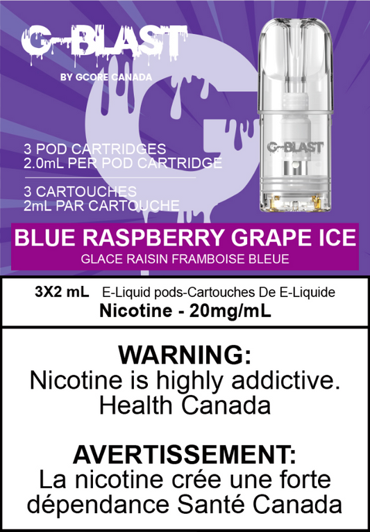G Blast Pods - Blue Raspberry Grape ICE