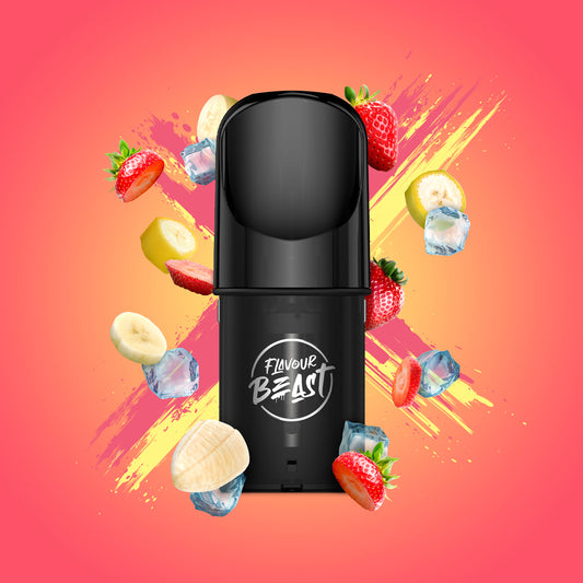 Flavour Beast Pod Pack - STR8 Up Strawberry Banana Iced