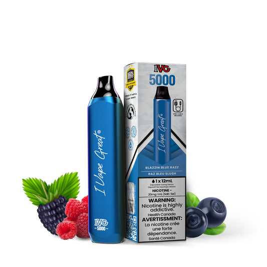 IVG Bar Max 5000 - Blazin Blue Razz