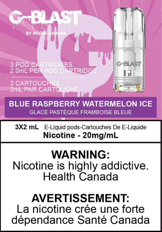 G Blast Pods - Blue Raspberry Watermelon ICE