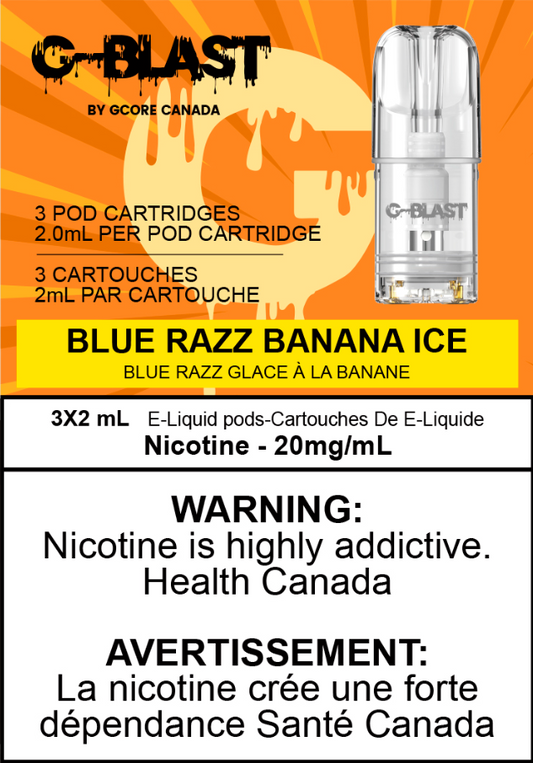 G Blast Pods - Blue Razz Banana ICE