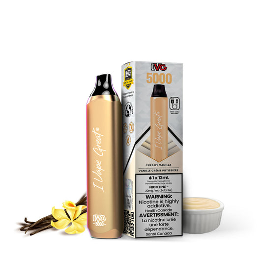 IVG Bar Max 5000 - Creamy Vanilla (Great White)