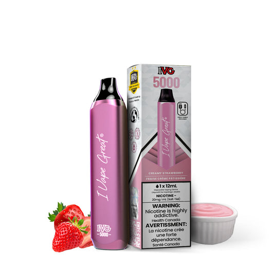 IVG Bar Max 5000 - Strawberrilicious(Creamy Strawberry)