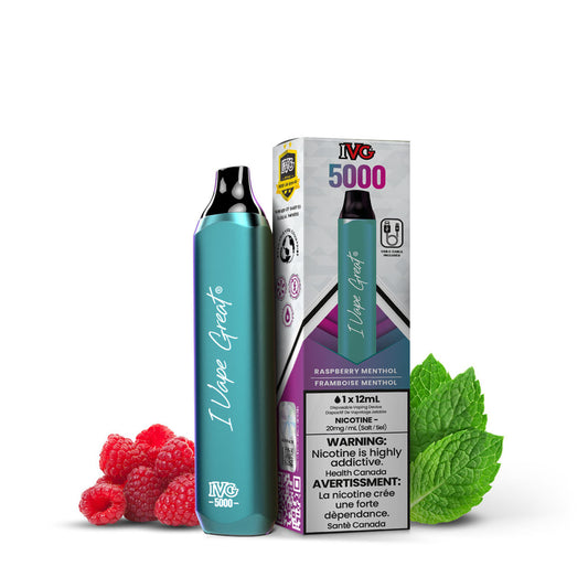 IVG Bar Max 5000 - Raspberry Menthol