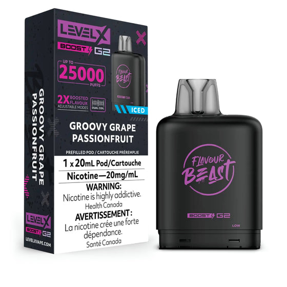 Level X Boost 25k - Groovy Grape Passionfruit Iced