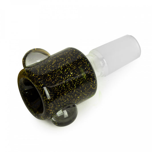 Red Eye Glass 14mm Gold Dichroic Barrel Pull-Out
