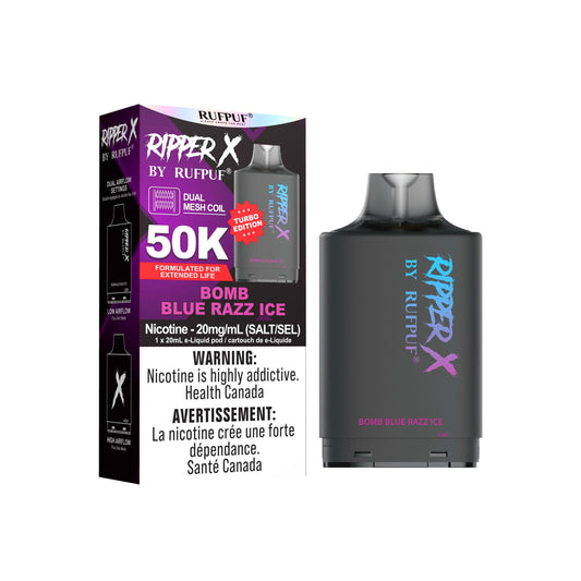 Ripper X 50K - Bomb Blue Razz Ice