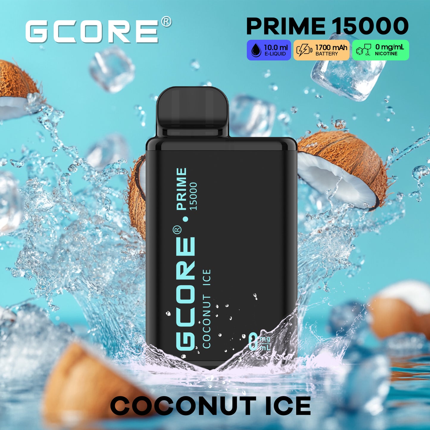 Gcore Prime 15K 0mg - Coconut Ice