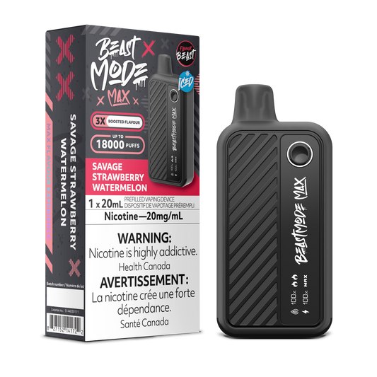 Flavour Beast Mode Max 18k - Savage Strawberry Watermelon Iced