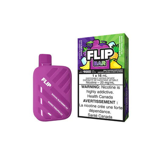 FLIP BAR 2-IN-1 -  Banana Blackberry Ice & Mango Pineapple Ice