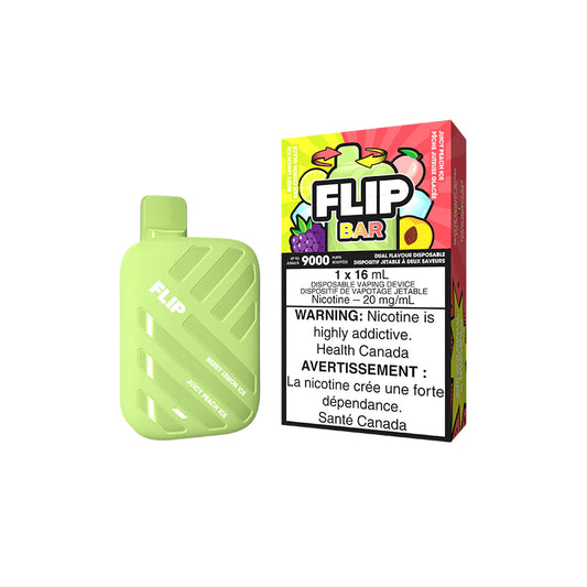 FLIP BAR 2-IN-1 -  Berry Lemon Ice & Juicy Peach Ice