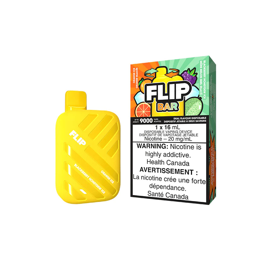 FLIP BAR 2-IN-1 - Orange Ice & Blackberry Honeydew Ice