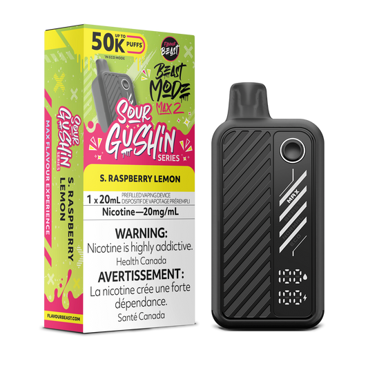 Beast Mode Max 2 50k - Sour Gushin S. Raspberry Lemon