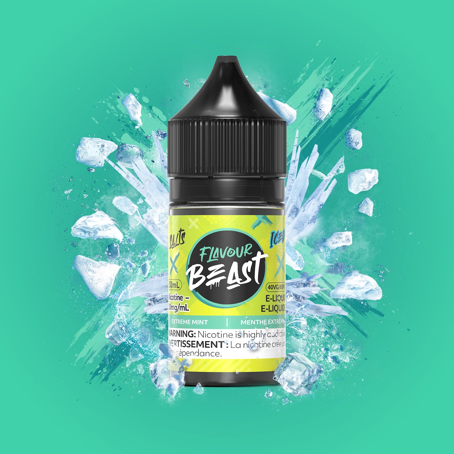 Flavour Beast Salt 30mL - Extreme Mint Iced