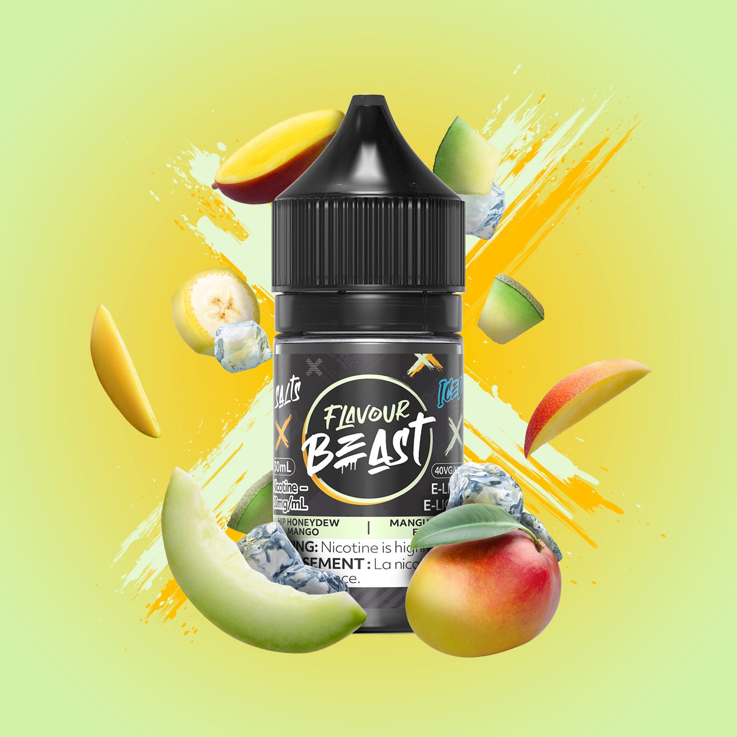 Flavour Beast Salt 30mL - Hip Honeydew Mango Iced