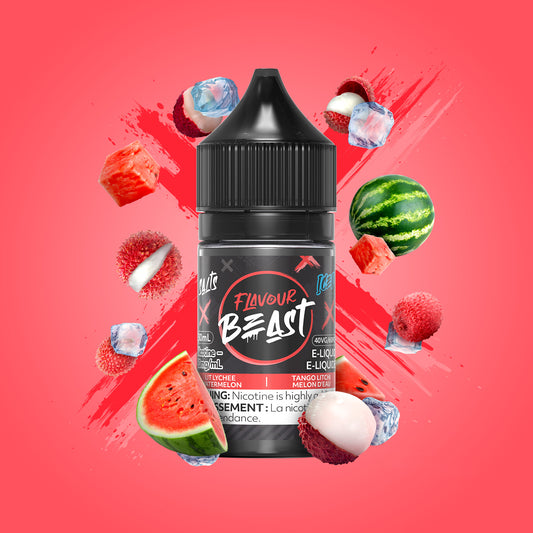 Flavour Beast Salt 30mL - Lit Lychee Watermelon Iced