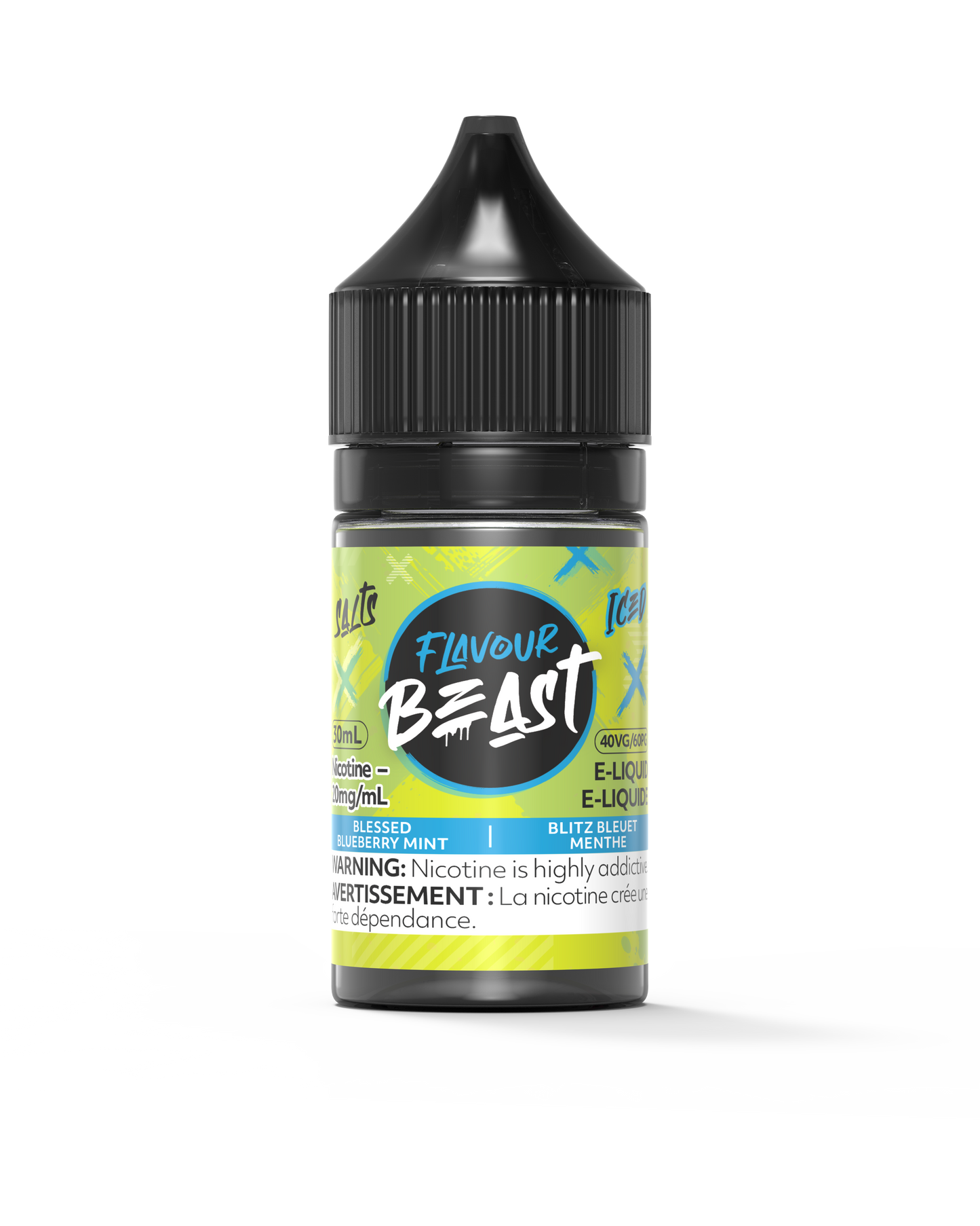 Flavour Beast Salt 30mL - Blessed Blueberry Mint Iced