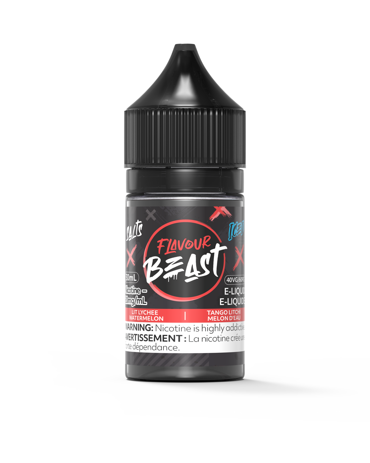 Flavour Beast Salt 30mL - Lit Lychee Watermelon Iced