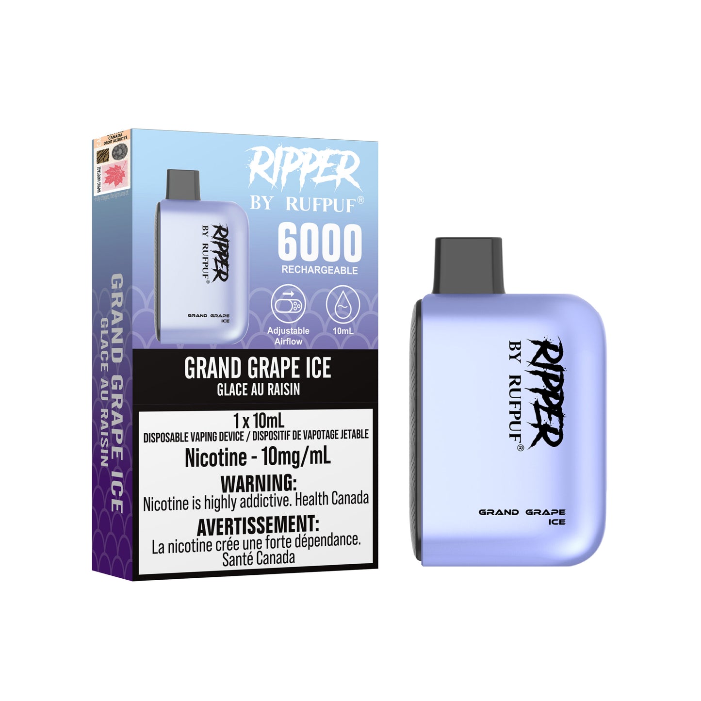 RufPuf Ripper 6000 - Grand Grape Ice