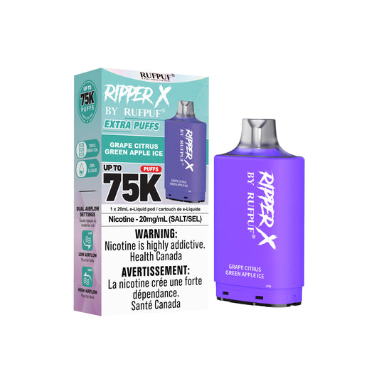 Ripper X 75K - Grape Citrus Green Apple Ice
