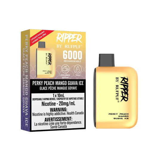 RufPuf Ripper 6000 - Perky Peach Mango Guava Ice