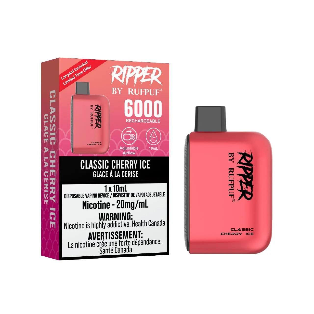 RufPuf Ripper 6000 - Classic Cherry Ice