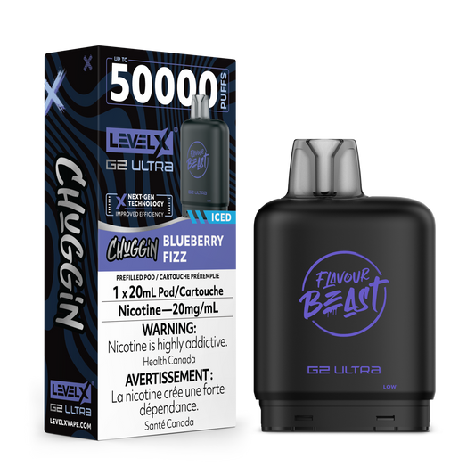 Level X Ultra Chuggin 50k - Blueberry Fizz Iced