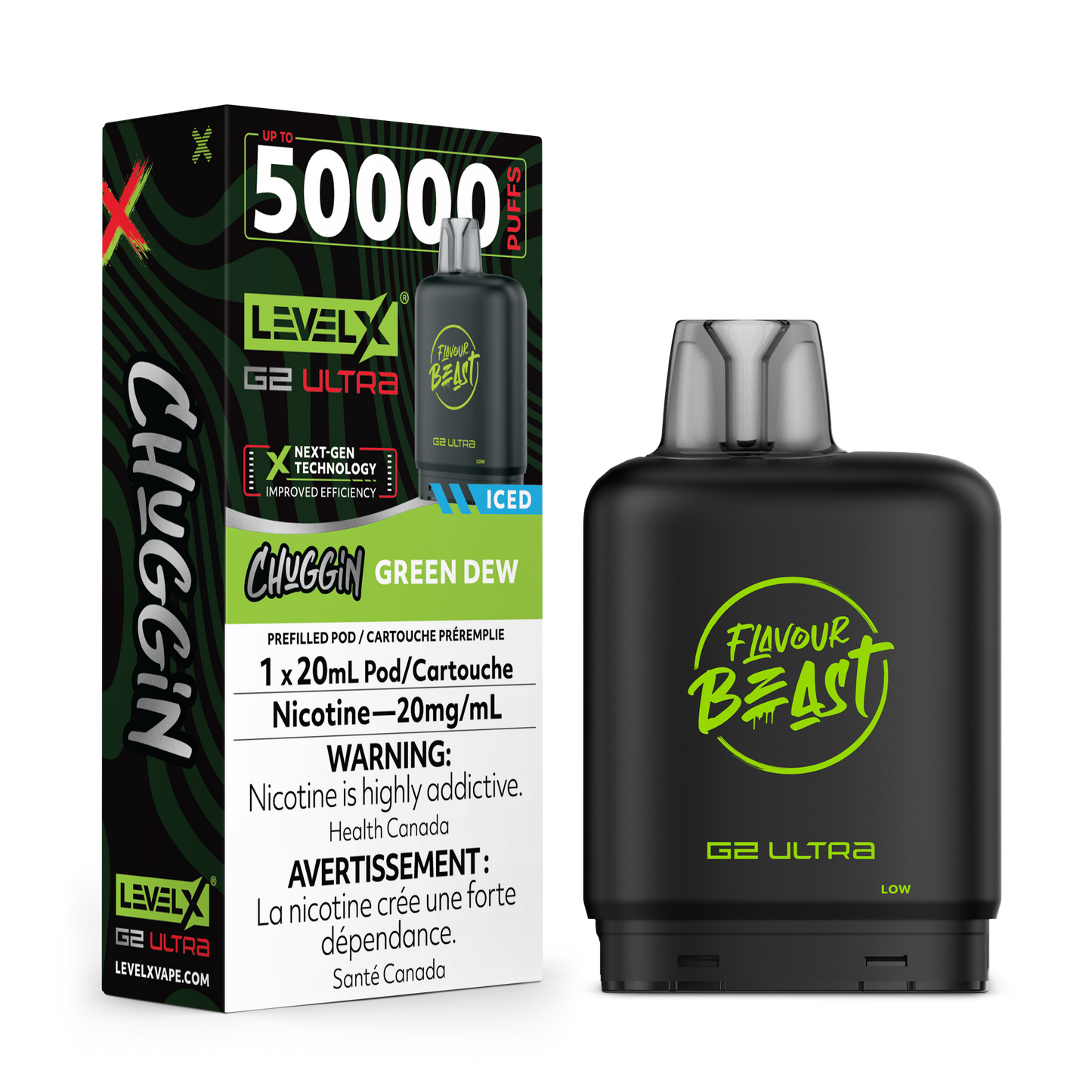 Level X Ultra Chuggin 50k - Green Dew Iced