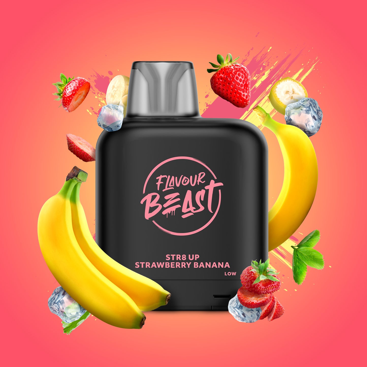 Flavour Beast Level X - STR8 Up Strawberry Banana Iced