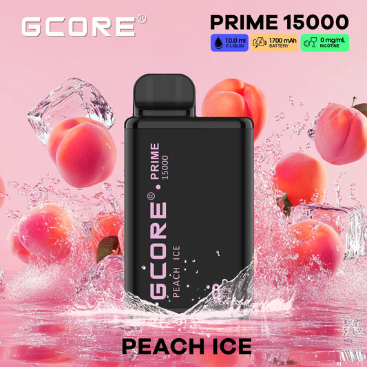 Gcore Prime 15K 0mg - Peach Ice