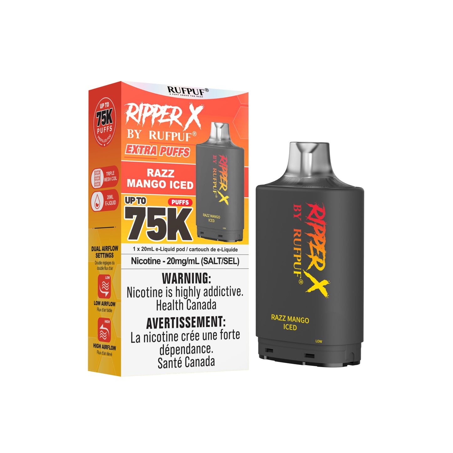 Ripper X 75K - Razz Mango Iced
