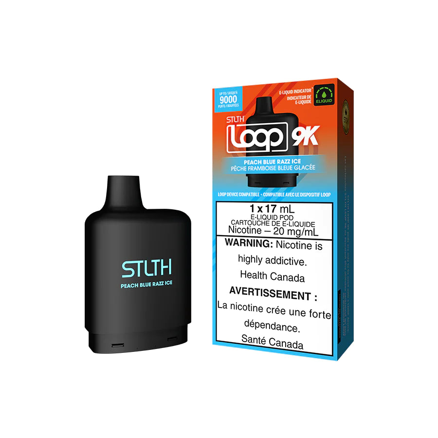 Stlth Loop 9K Pod - Peach Blue Razz Ice