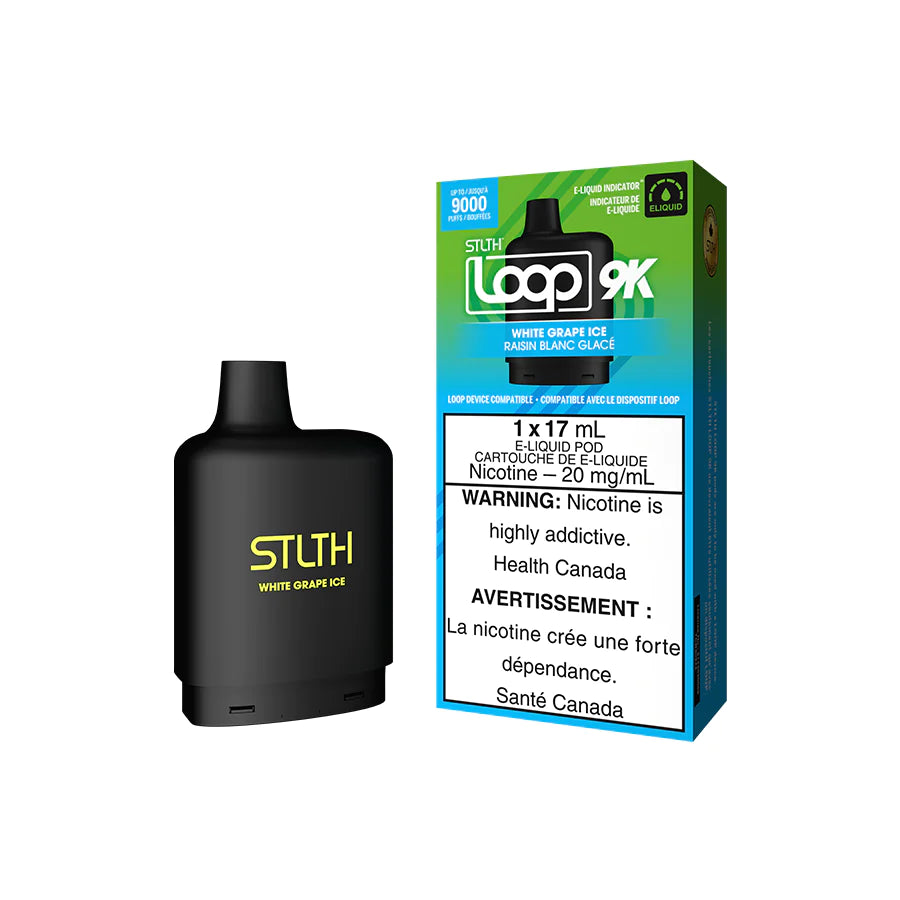 Stlth Loop 9K Pod - White Grape Ice