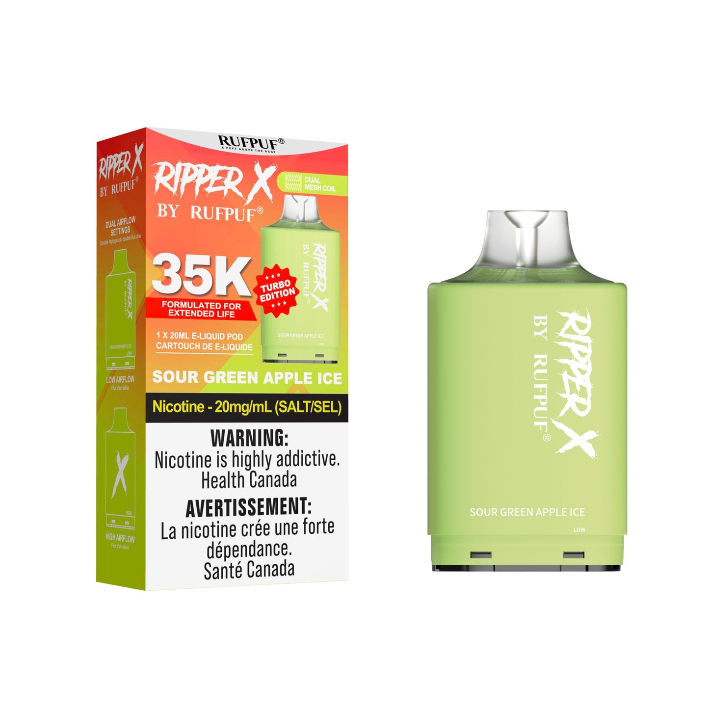 Ripper X 35K - Sour Green Apple Ice