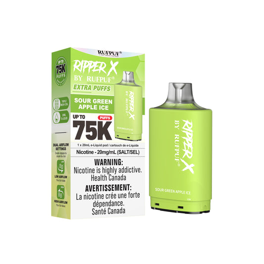 Ripper X 75K - Sour Green Apple ice