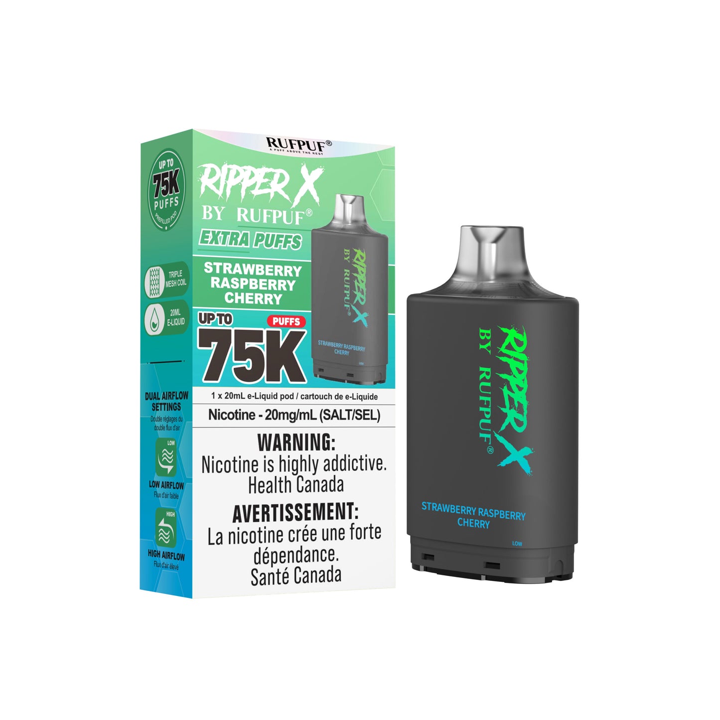 Ripper X 75K - Strawberry Raspberry Cherry