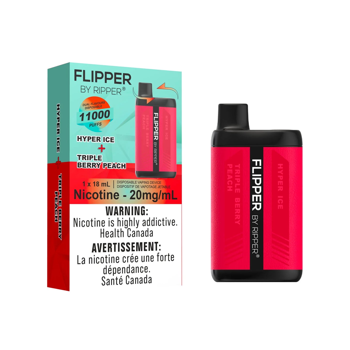 Flipper - Triple Berry Peach - Hyper Ice