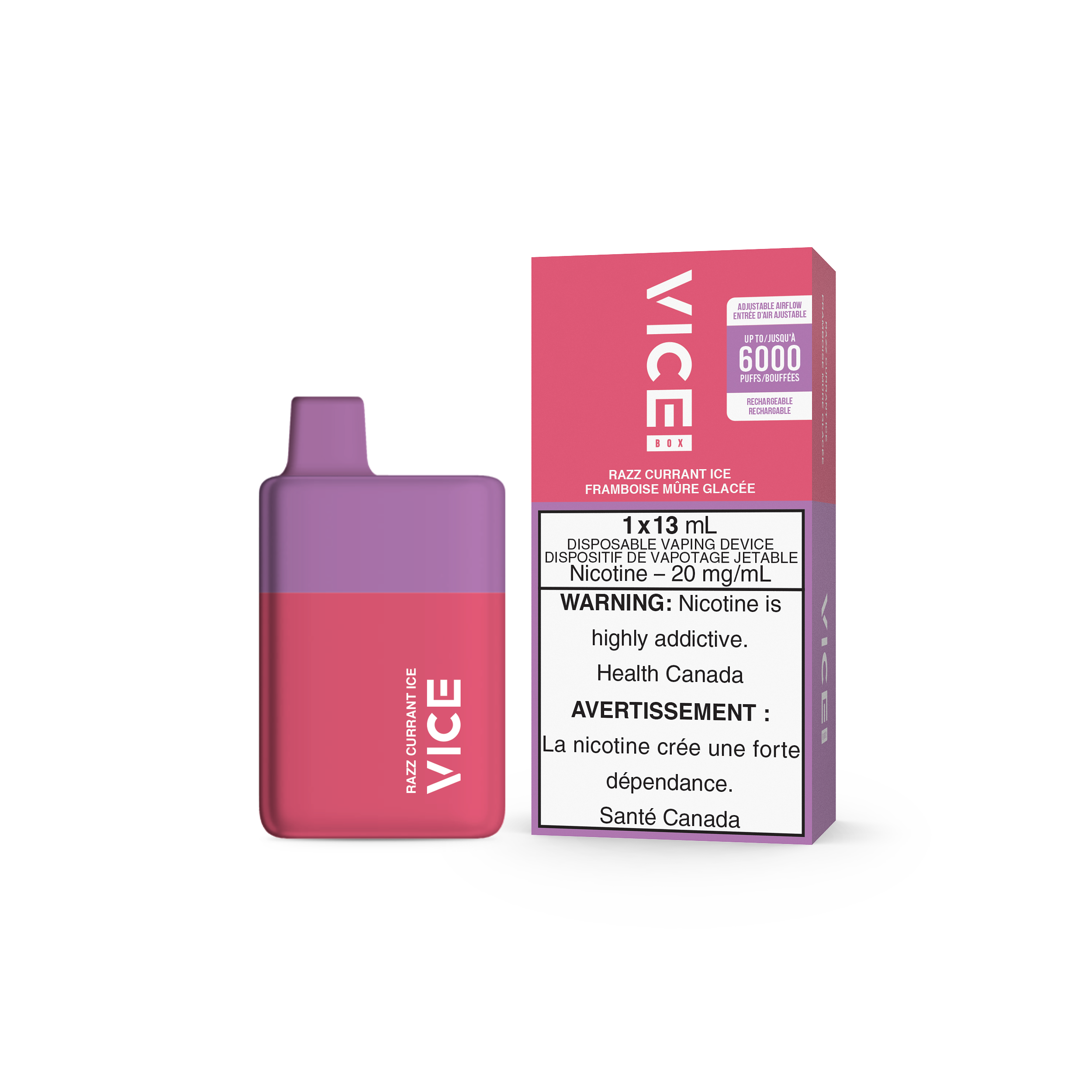 Vice Box 6000 - Razz Currant Ice – Premium Vape